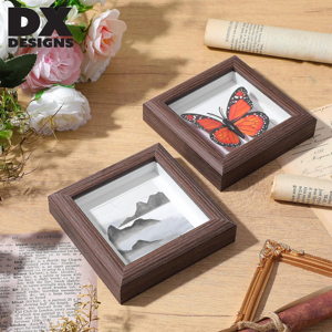 <span class=keywords><strong>กรอบ</strong></span><span class=keywords><strong>รูป</strong></span>ไม้ DX Designs ขนาด 4x4 5x5 6x6 8x8 นิ้ว แบบ Shadow Box ลึก 3 ซม. สำหรับจัดแสดงภาพ 3 มิติ ดอกไม้แห้ง <span class=keywords><strong>เปลือก</strong></span><span class=keywords><strong>หอย</strong></span> ของตกแต่งบนโต๊ะ - Product Image 4