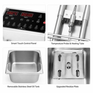 Freidora Eléctrica Comercial Automática con Elevación Automática, 6L, 3.5kW, Freidora de Sobremesa para Restaurantes, Tiendas de Aperitivos y Distribuidores de Servicios de Alimentos - Product Image 4