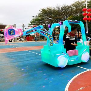 Nouveau modèle 2026 : Voiture de manège électrique double pour enfants, type excavatrice, pour usage commercial extérieur, à batterie - Product Image 3