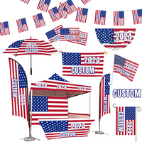 Drapeau en polyester personnalisé 2024 pour la campagne électorale présidentielle américaine « Prendre la France à l'école » avec impression par sublimation pour la promotion électorale
