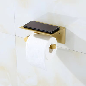 11 pz Set di Hardware da bagno di lusso moderno in oro spazzolato portasciugamani a mano in acciaio inox <span class=keywords><strong>porta</strong></span> <span class=keywords><strong>rotolo</strong></span> di carta igienica per alberghi di lusso - Product Image 6