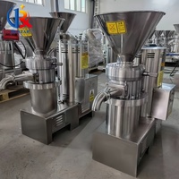 Commerciële Colloïdmolen Voor Chilisaus Vleesbot Fruit Groentepasta Slijpen Motorkern Vleesbot Crusher Maalmachine