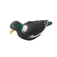 Décoy de pigeon réaliste en plastique PE durable et écologique pour la chasse en plein air, avec piquet intégré pour la décoration de jardin et de maison