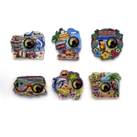 Souvenirs du Costa Rica, idées cadeaux des Bahamas, vente flash, designs en MDF, aimants de réfrigérateur personnalisés avec vue sur la mer, la plage et les bateaux de Punta Cana