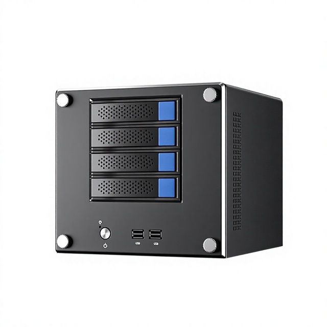Dual-control NAS Cloud Storage ESXi 70 Quad-core Router Dual RJ-45 Network Interfaces 4-Bay RAID Array PC Server Made China