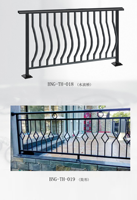 Escalier extérieur de luxe en fer forgé moderne pour maison, design de garde-corps, installation facile, garantie 1 an