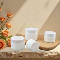 Emballage de crème pour le visage Offre Spéciale pot de crème cosmétique en verre céramique blanc 15g 20g 30g 50g 100g