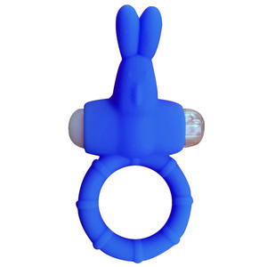 Rabbit <span class=keywords><strong>Cock</strong></span> Ring Vibrator Penis Ring mit Perlen für zusätzliche Stimulation - Product Image 3