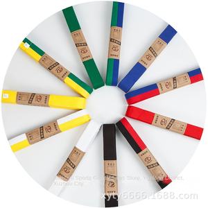 Cinturón de Taekwondo de Algodón Personalizable, Cinturón de Karate, <span class=keywords><strong>Cinta</strong></span> de Promoción, Cinturón Bordado al por Mayor - Product Image 2