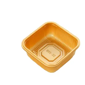 OEM Square shape disposable plastic blister mooncake plastic packaging tray