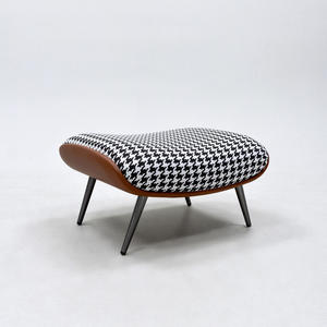 Fauteuil de détente avec repose-pieds, fauteuil lounge, fauteuil de loisirs, mobilier moderne simple et luxueux pour villa, hôtel, usage domestique - Product Image 5