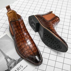 Bottes <span class=keywords><strong>Chelsea</strong></span> de luxe élégantes et confortables à <span class=keywords><strong>plateforme</strong></span> plate, pour l'hiver et l'été, souples, montantes à la cheville, imperméables, rehaussantes - Product Image 1