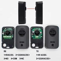 Sensor Fotocell Inframerah AC/DC 12-24V Detektor Sinar Tunggal Tahan Air Anti-Interferensi Sensor Keamanan untuk Pintu Otomatis