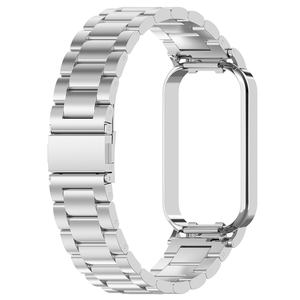 Funda protectora de metal <span class=keywords><strong>2</strong></span> en 1 con pulsera de correa de reloj con cuentas para Redmi <span class=keywords><strong>Band</strong></span> <span class=keywords><strong>2</strong></span> <span class=keywords><strong>Xiaomi</strong></span> <span class=keywords><strong>Mi</strong></span> <span class=keywords><strong>Band</strong></span> 8 Active Smart Watch Bands - Product Image 4