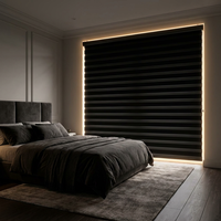 Persianas Verticales Motorizadas Dreamy con Sensor de Luz, Ajuste Automático, Modo Automático Día/Noche, Integradas, Lisas, para Hogar Inteligente Verde