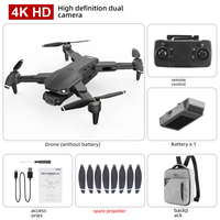(Nouveau) Drone professionnel L900 PRO 4K GPS pliable avec moteur sans balais, double caméra HD, télécommande, transmission 1 km