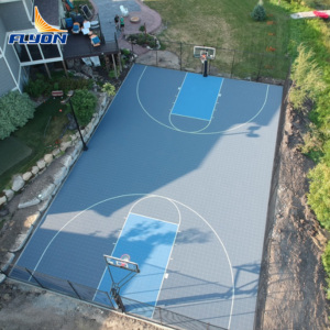 Suelo Deportivo de Plástico PP Encastrable Ignífugo de Primera Calidad para Canchas de Baloncesto Interiores, Escuelas y Gimnasios - Product Image 4