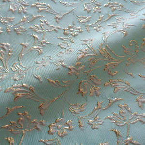 Nouveau design, <span class=keywords><strong>fournisseur</strong></span> <span class=keywords><strong>textile</strong></span> chinois, tissu jacquard brodé en fil teint 3D à fleurs, 100% polyester, personnalisable, pour robe - Product Image 6