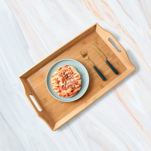 Plateau de service en bambou, vaisselle personnalisée bon marché, <span class=keywords><strong>planche</strong></span> à pain au fromage, assiette de service rectangulaire - Product Image 1