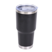 Mug à café isotherme en acier inoxydable de 30 oz, grande capacité, écologique, à double paroi, avec couvercle, design classique, pour le camping, les voyages et les activités de plein air