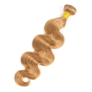 Cheveux humains brésiliens Remy vierges, tissages ondulés, blond miel 27 #   Couleur, 100g/paquet, double trame, 3 paquets/lot - Product Image 6