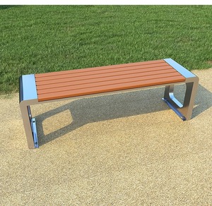 مقعد حديقة حديث من الفولاذ المقاوم للصدأ في الهواء الطلق مضاد للتآكل للفناء حديقة ذات المناظر الخلابة مقعد مفتوح في الهواء الطلق - Product Image 6