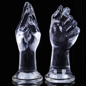 Transparenter geschlossener Handfaust-Form-Analplug aus TPE-Material für G-Punkt- und Prostata-Masturbation – individuell gestaltbar - Product Image 6