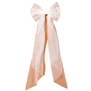 Fancyday Nouvelle Arrivée Voile de <span class=keywords><strong>Mariée</strong></span> <span class=keywords><strong>Court</strong></span> en Tulle Doux avec Nœud et Perles, Populaire <span class=keywords><strong>Accessoire</strong></span> <span class=keywords><strong>Cheveux</strong></span> pour Femmes - Product Image 5