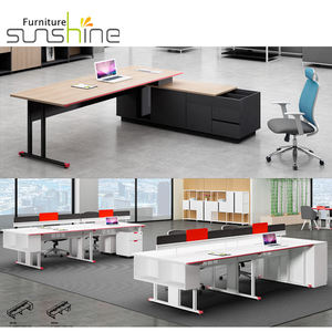 Los mejores fabricantes OEM Premium Modern Wooden L-Shaped Extensible Manager Desk Popular Muebles <span class=keywords><strong>de</strong></span> oficina - Product Image 2