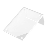 Porte-affiche magnétique puissant personnalisé en acrylique A4 A5 A6 dessus de table présentoir magnétique pour menus en acrylique en forme de L avec aimant