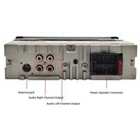 Lecteur MP3 pour voiture, 4 sorties RCA, écran LCD rétroéclairé blanc RGB, double USB, Bluetooth, FM, lecteur de carte TF, autoradio avec télécommande ISO
