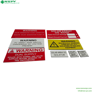 PV Self-Adhesive <b>Solar</b> Label <b>Kit</b> with UV Resistant Waterproof Stickers for Outdoor <b>Solar</b> Energy Systems - Product Image 2