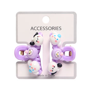 กิ๊บติดผมการ์ตูนสไตล์เกาหลีน่ารัก 2 คู่ กิ๊บติดผมเด็กซานริโอ อุปกรณ์ตกแต่งผมทรงหน้าม้าสำหรับเด็ก - Product Image 6