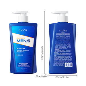 OEM coreano cuidado de la piel SADOER hombres fragancia emoliente loción corporal hidrata la piel e ilumina la loción corporal para todo tipo de piel - Product Image 1