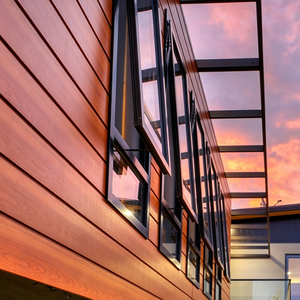 Fenêtres à profil bas en aluminium biseauté avec verre <span class=keywords><strong>anthracite</strong></span>, à ouverture par le haut, pour façades de bâtiments modernes - Product Image 4