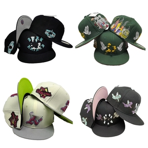 Venta al por mayor Nuevas llegadas Venta más caliente de alta calidad Rojo <span class=keywords><strong>Azul</strong></span> Negro Ala <span class=keywords><strong>plana</strong></span> Equipada <span class=keywords><strong>Era</strong></span> cerrada Gorras <span class=keywords><strong>Gorra</strong></span> de béisbol Sombrero de todos los equipos - Product Image 3