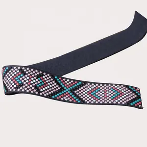 YUNHAN Custom Unique Silicone Printed Elastic Band Luxury Non-slip Stretchable Strap