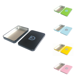 Venta directa de fábrica Tarjeta de regalo personalizada Caja de lata de metal Caja de embalaje cosmética duradera para almacenamiento creativo - Product Image 1