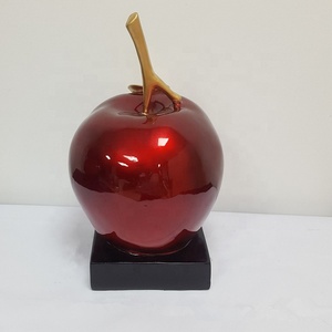 Promotion Sculpture artisanale en résine de haute qualité en forme de <span class=keywords><strong>pomme</strong></span> pour la décoration de la maison - Product Image 2