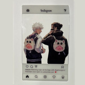Porte-cartes en PVC transparent personnalisé imprimé, porte-cartes photo Kpop, porte-cartes photo holographique, charme - Product Image 1