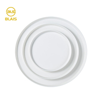 Nouvel ensemble d'assiettes à dîner en céramique et porcelaine de 6 à 12 pouces, violet, design moderne haut de gamme, passe au lave-vaisselle, pour la restauration, les hôtels et les restaurants