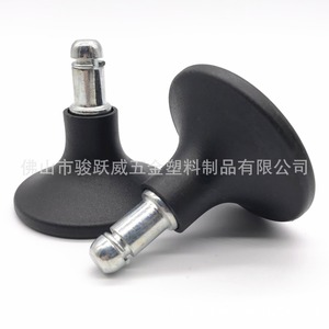 Nylon Furniture Caster 60mm Diameter Rigid Threaded Stem Office Chair Wheel With <b>Spring</b> <b>Clip</b> - Product Image 3