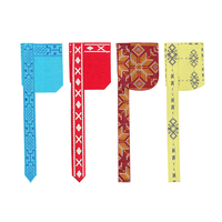 Applique de poche en dentelle ethnique broderie à la mode patch de couture kit de point de croix 3D thermocollant pour accessoire de vêtement pour hommes africains
