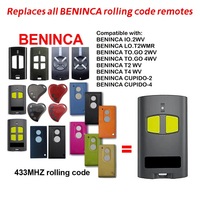 2VA 4VA Remote Control Pintu Garasi 2/4 Tombol 12V Nirkabel RF Kode Bergulir Kunci Fob Pembuka Gerbang Duplikator Kunci
