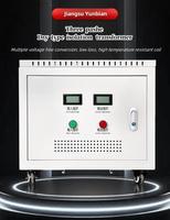 Transformateur d'isolement triphasé haute fréquence OEM, entrée 415V, sortie 380V, 5kW, 50Hz/60Hz, rendement 0,98, bobine en résine, Flyback