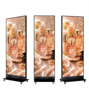 Pantalla LED Plegable P1.86 a Todo Color, Señalización Digital Interior, 600cd, WiFi, 4G, USB, HD, Pantalla LED Comercial para Publicidad - Product Image 1