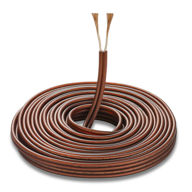 Bochara LoudSpeaker Audio Cable OFC Pure Copper Amplifier Speaker Soft Audio Line 5m 10m 15m 20m