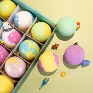 Bébé Enfants Enfants Bio Rose Bombes De Bain Petit Logo Personnalisé Marque Privée Surprise Bain Moussant Jouet Amour Bombe De Bain Pour Enfants