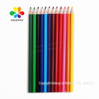 Material escolar de buena calidad, 12 colores, Dibujo para dibujar, colorear, 3,0 lápices de colores de madera a base de aceite suave para niños