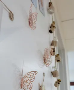 Aegee-cadeau personnalisable Unique papillons de noël 3d décoration de gâteau joyeux nouvel an cadeaux de fête pour mariage